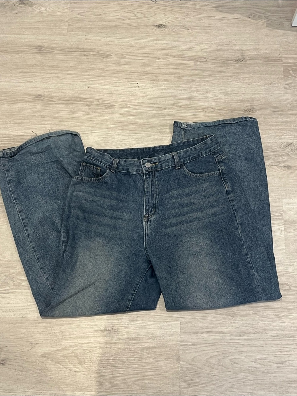 Classic High-Rise Women's Dark Gray Baggy Jeans
